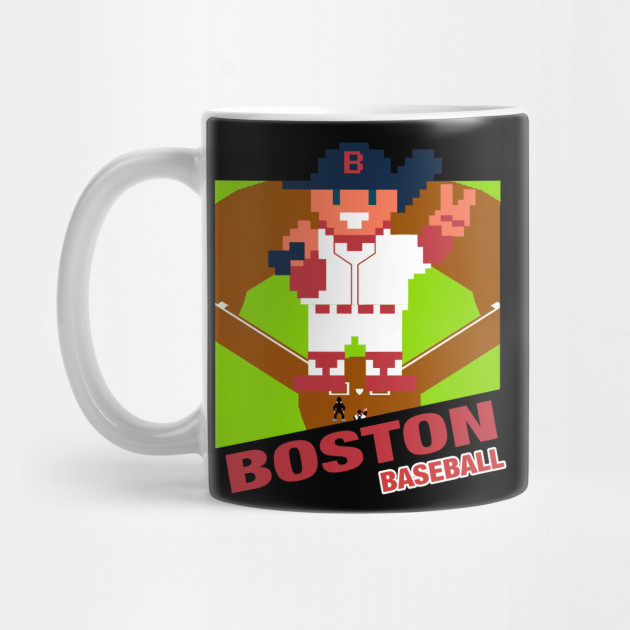 Boston Baseball 8 bit pixel art cartridge design
